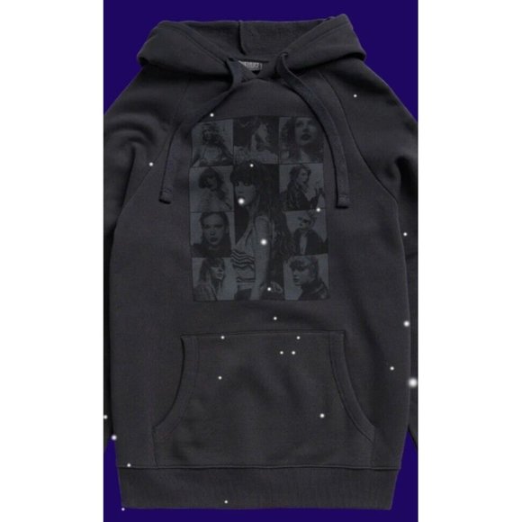 New Taylor Swift The Eras Tour Black Hoodie Official Merch Size Large *In Hand* - Picture 1 of 9